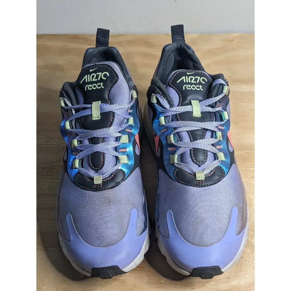 Nike Air Max 270 React Dark Smoke Grey Womens Size 9.5 CU4818-001 Shoes